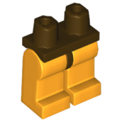 Hips and Bright Light Orange Legs - Dark Brown