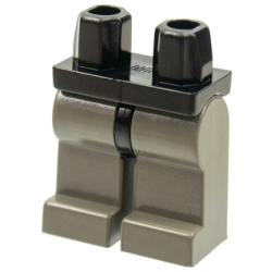 Hips and Dark Gray Legs - Black