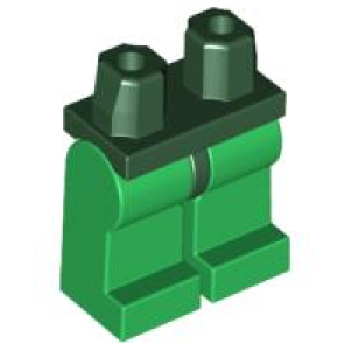 Деталь LEGO 970c06 Hips and Green Legs - Dark Green