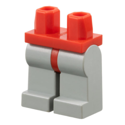 Hips and Light Gray Legs - Red