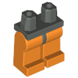 Hips and Orange Legs - Dark Gray