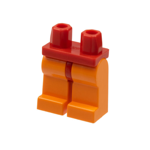 Деталь LEGO 970c04 Hips and Orange Legs - Red