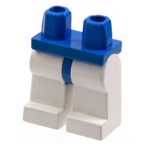 Деталь LEGO 970c01 Hips and White Legs - Blue