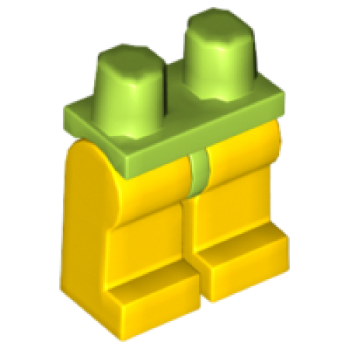 Деталь LEGO 970c03 Hips and Yellow Legs - Lime