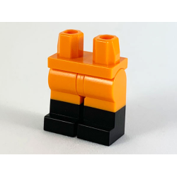 Hips and Legs with Molded Black Lower Legs / Boots Pattern - Orange Hips and Legs with Molded Black Lower Legs / Boots Pattern - Orange