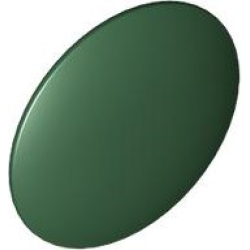 Minifigure, Shield Circular / Round Convex Face - Dark Green Minifigure, Shield Circular / Round Convex Face - Dark Green