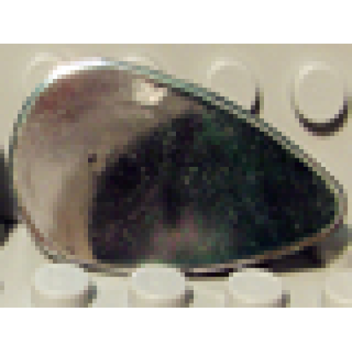 Деталь LEGO 2586 Minifigure, Shield Oval - Chrome Silver