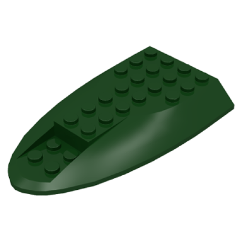 Деталь LEGO 87615 Aircraft Fuselage Aft Section Curved Top 6 x 10 - Dark Green