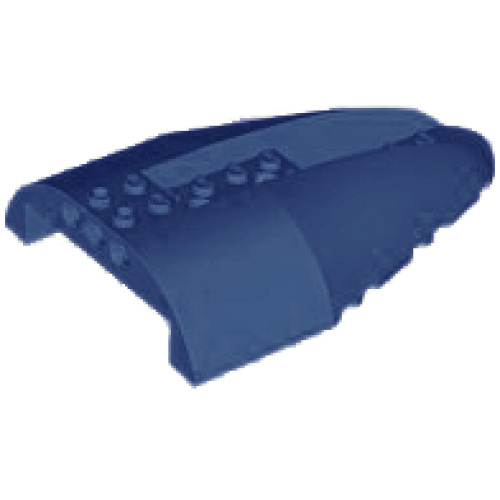 Деталь LEGO 67245 Aircraft Fuselage Aft Section Curved Top 8 x 12 with 6 Holes - Dark Blue