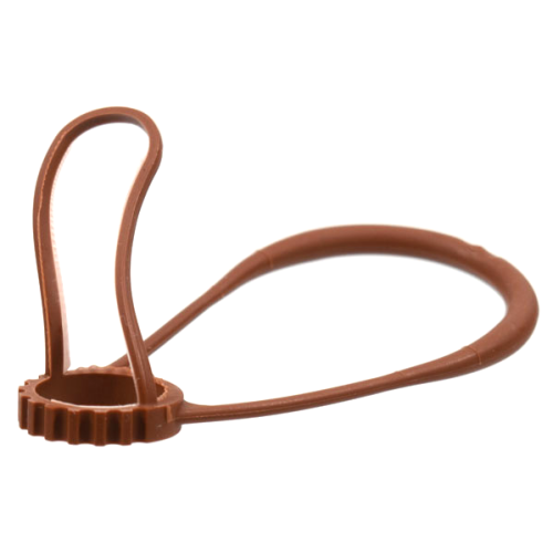 Деталь LEGO 6204b Belville Horse Bridle - Flexible Rubber - Reddish Brown