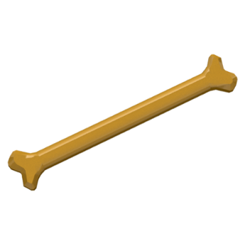 Деталь LEGO 92691 Bone, Long - Pearl Gold