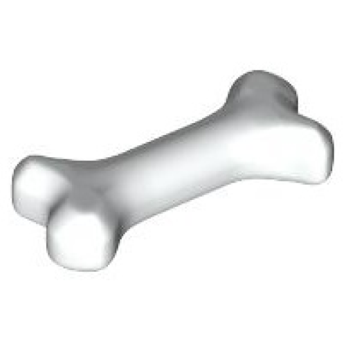 Деталь LEGO 93160 Bone, Short - White