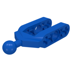 Technic, Steering Knuckle Arm with Tow Ball - Blue