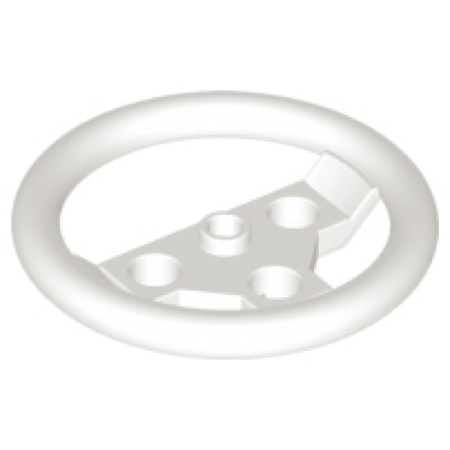 Деталь LEGO 2741 Technic, Steering Wheel Large - White