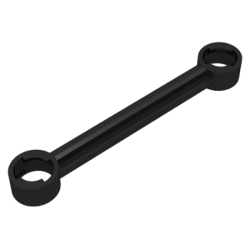 Technic, Link 1 x 6 with Stoppers - Black