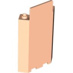 Panel 3 x 3 x 6 Corner Wall without Bottom Indentations - Light Nougat