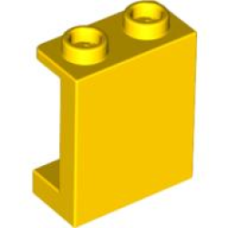 Panel 1 x 2 x 2 with Side Supports - Hollow Studs - Yellow Panel 1 x 2 x 2 with Side Supports - Hollow Studs - Yellow