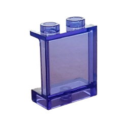 Panel 1 x 2 x 2 with Side Supports - Hollow Studs - Trans-Purple Panel 1 x 2 x 2 with Side Supports - Hollow Studs - Trans-Purple