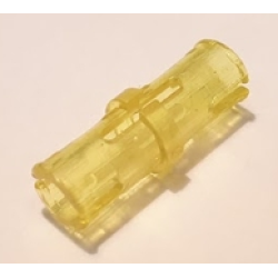 Technic, Pin with Short Friction Ridges - Trans-Yellow Technic, Pin with Short Friction Ridges - Trans-Yellow