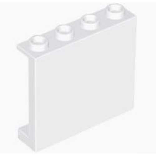 Деталь LEGO 60581 Panel 1 x 4 x 3 with Side Supports - Hollow Studs - White