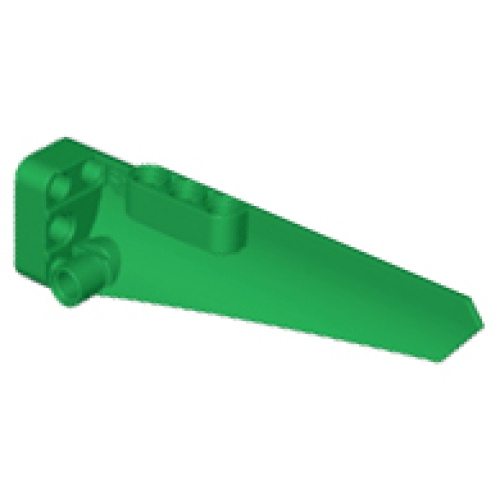 Деталь LEGO 64681 Technic, Panel Fairing # 5 Long Smooth, Side A - Green