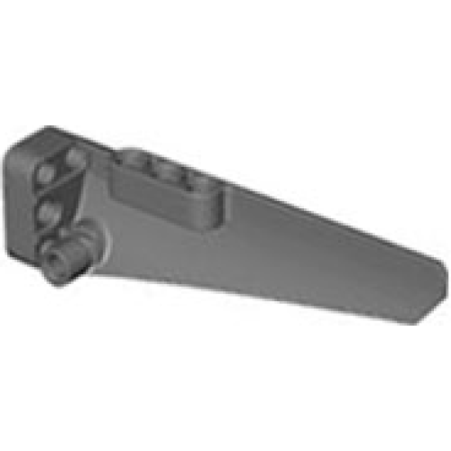 Деталь LEGO 64681 Technic, Panel Fairing # 5 Long Smooth, Side A - Dark Bluish Gray