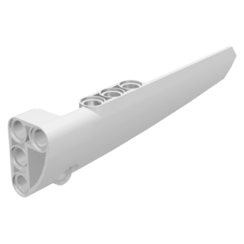 Деталь LEGO 64393 Technic, Panel Fairing # 6 Long Smooth, Side B - White