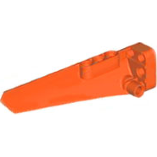 Деталь LEGO 64393 Technic, Panel Fairing # 6 Long Smooth, Side B - Reddish Orange
