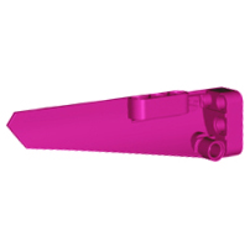 Деталь LEGO 64393 Technic, Panel Fairing # 6 Long Smooth, Side B - Magenta