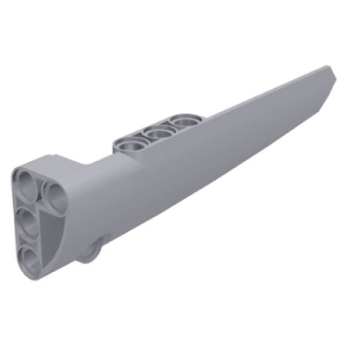 Деталь LEGO 64393 Technic, Panel Fairing # 6 Long Smooth, Side B - Light Bluish Gray