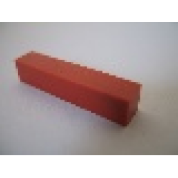 Modulex Tile 1 x 5 (no Internal Supports) - Mx Red