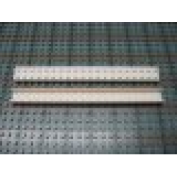 Modulex Channel Sliding, Top Slide 2 x 20 (with studs) - Mx White