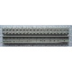 Modulex Channel Sliding, Top Slide 2 x 20 (with studs) - Mx Light Gray Modulex Channel Sliding, Top Slide 2 x 20 (with studs) - Mx Light Gray