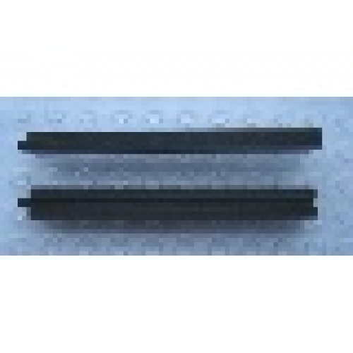 Деталь LEGO Mx1593B Modulex, Window Frame Section, Double Upright (9 stud length) - Mx Black