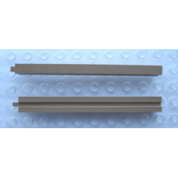 Modulex, Window Frame Section, Double Upright (9 stud length) - Mx Brown