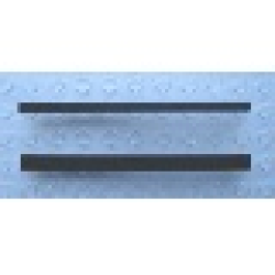 Modulex, Window Frame Section, Double partition (1 x 2mm cross section) - Mx Black