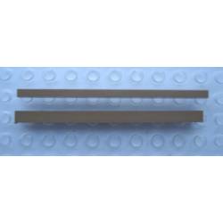 Modulex, Window Frame Section, Double partition (1 x 2mm cross section) - Mx Brown