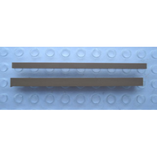 Деталь LEGO Mx1590B Modulex, Window Frame Section, Double partition (1 x 2mm cross section) - Mx Brown