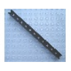 Modulex, Window Frame Section, Bottom 1 x 12 - Mx Black