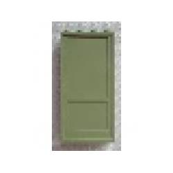 Modulex Door Panel 1 x 4 x 8 - Mx Olive Green