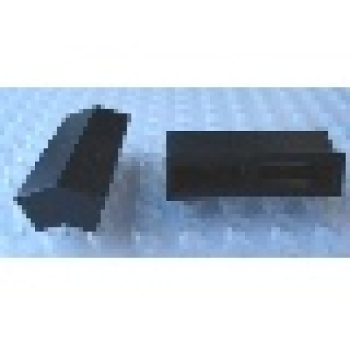 Деталь LEGO Mx2403C Modulex, Brick Angle 4L, 18 degrees, 1:3 slope - Mx Black