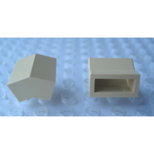 Деталь LEGO Mx2403B Modulex, Brick Angle 2L, 18 degrees, 1:3 slope - Mx Buff