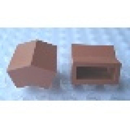 Деталь LEGO Mx2403B Modulex, Brick Angle 2L, 18 degrees, 1:3 slope - Mx Terracotta