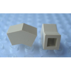 Modulex, Brick Angle 1L, 18 degrees, 1:3 slope - Mx Buff