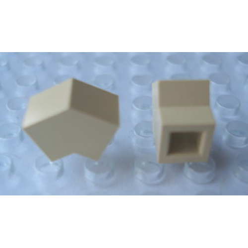 Деталь LEGO Mx2402A Modulex, Brick Angle 1L, 27 degrees, 1:2 slope - Mx Buff