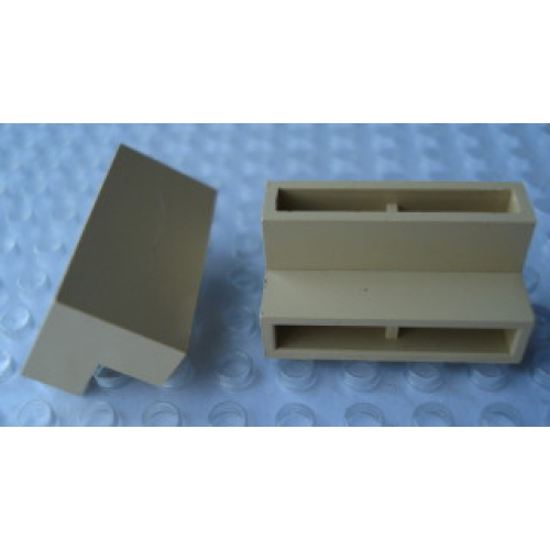 Деталь LEGO Mx2401C Modulex, Brick Angle 4L, 45 degrees, 1:1 slope - Mx Buff