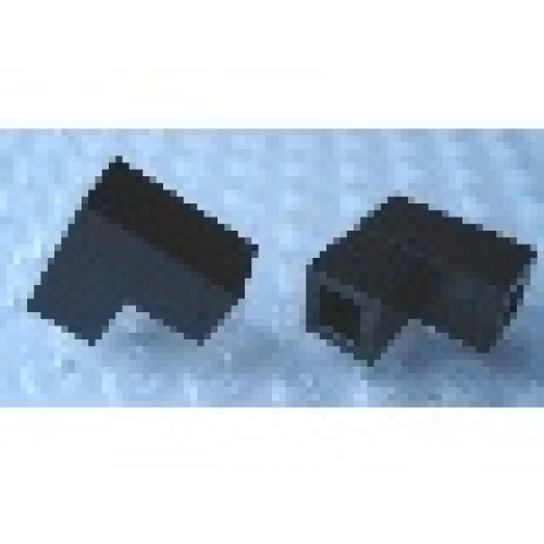 Деталь LEGO Mx2401A Modulex, Brick Angle 1L, 45 degrees, 1:1 slope - Mx Black