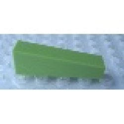 Modulex Slope 1 x 4 (9 degrees, 1:6 slope) - Mx Pastel Green