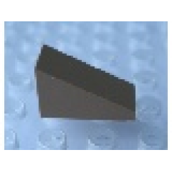 Modulex Slope 1 x 2 (27 degrees, 1:2 slope) - Mx Brown