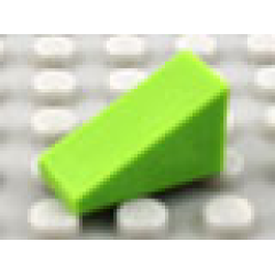 Modulex Slope 1 x 2 (27 degrees, 1:2 slope) - Mx Pastel Green